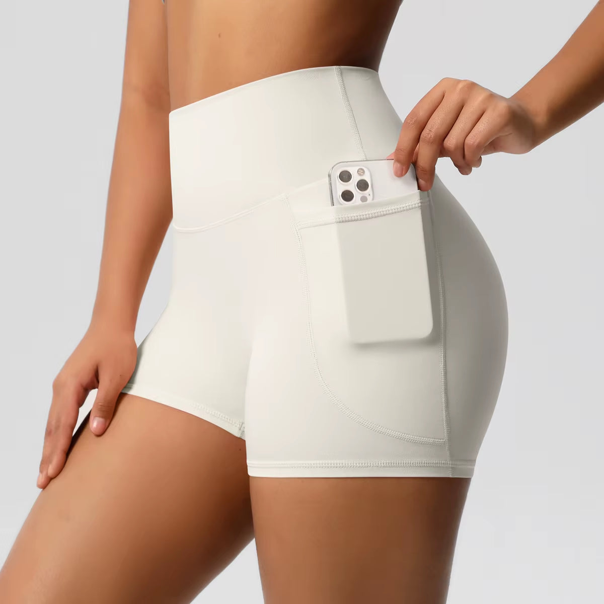 2025 Women High Waist Compression Scrunch Yoga Shorts Scrunch Workout Sports Short Pants Gym Fitness Yoga Biker Shorts
