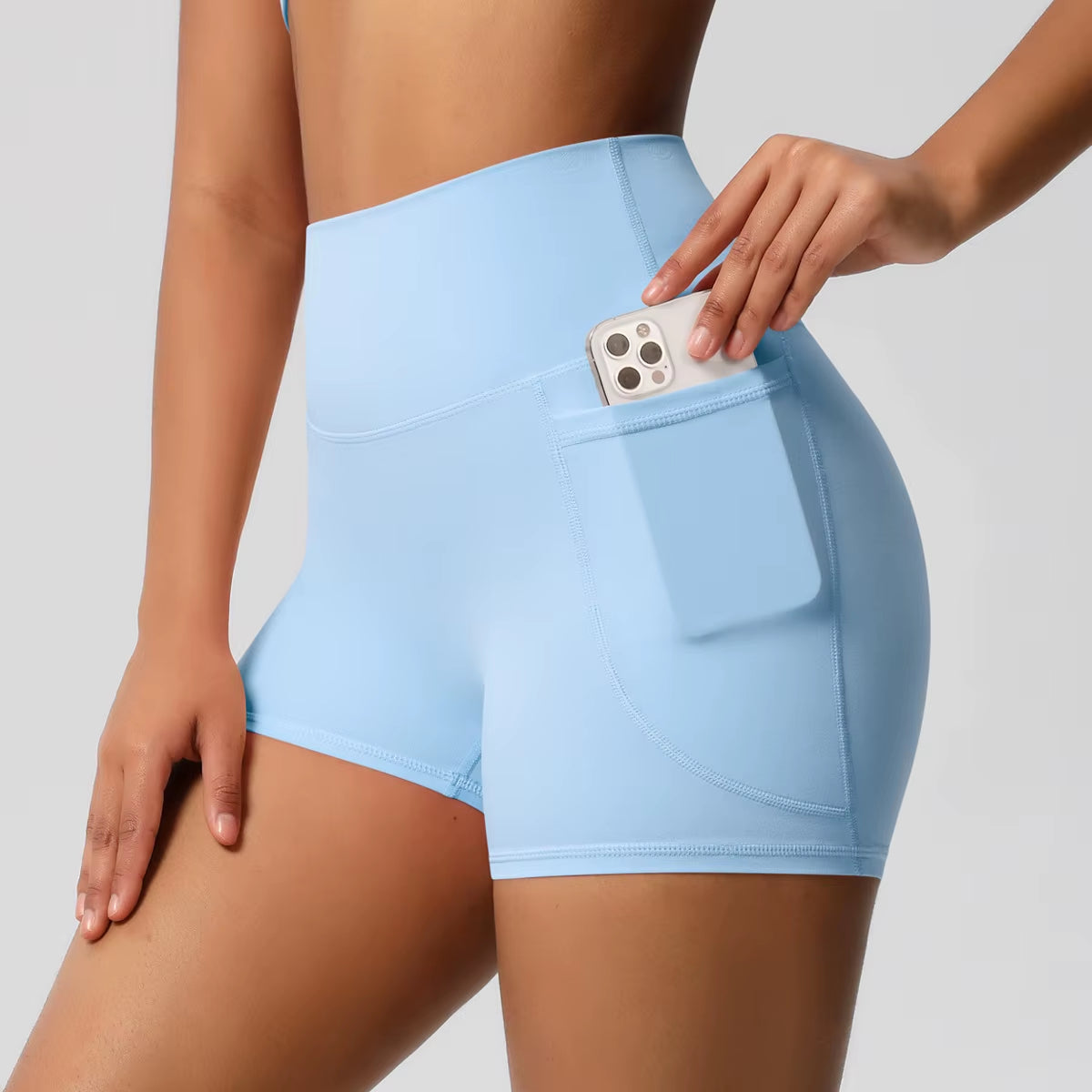 2025 Women High Waist Compression Scrunch Yoga Shorts Scrunch Workout Sports Short Pants Gym Fitness Yoga Biker Shorts