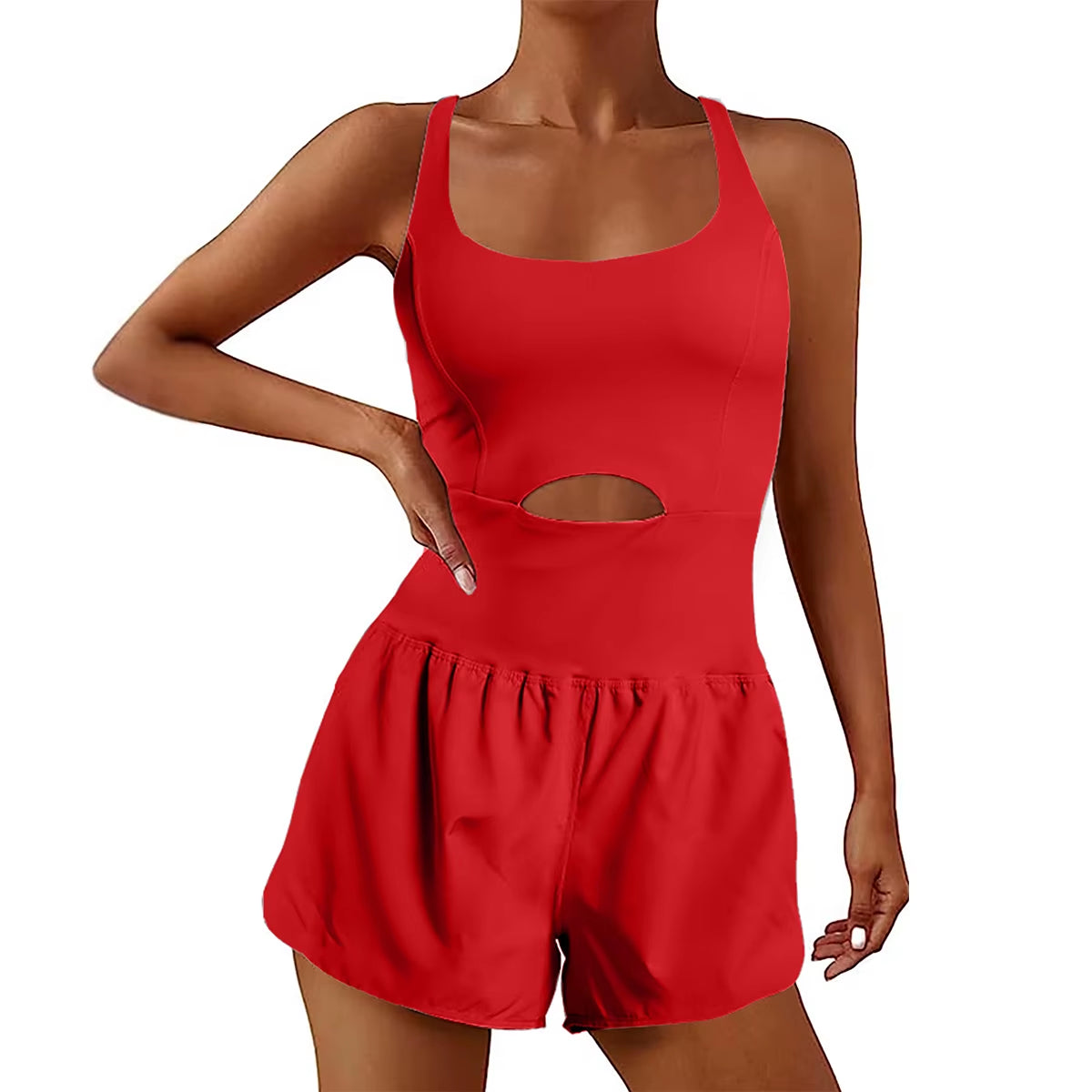Wholesale Sexy Sports Wear Girls Yoga Bodysuits Sexy Sleeveless One Piece Exercise Jumpsuits for Women