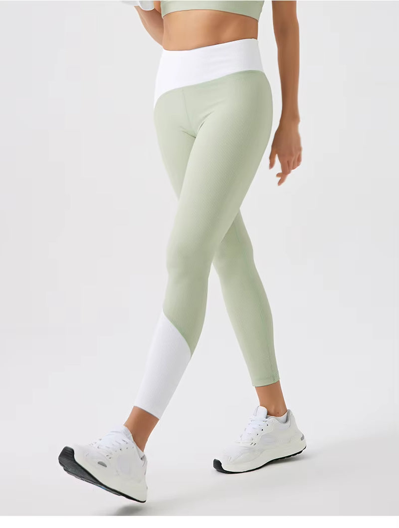 Environmentally Friendly Recycled Fabric Ribbed Back Beauty Yoga Suitbutt Running Fitness Clothes