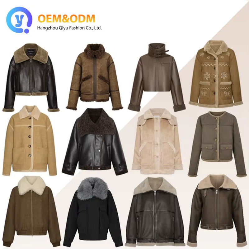 2026 Q&D OEM Custom Wholesale Outwear Sedu Tassels Outdoor Winter Puffer Fur Jean Denim Women'S Jacket