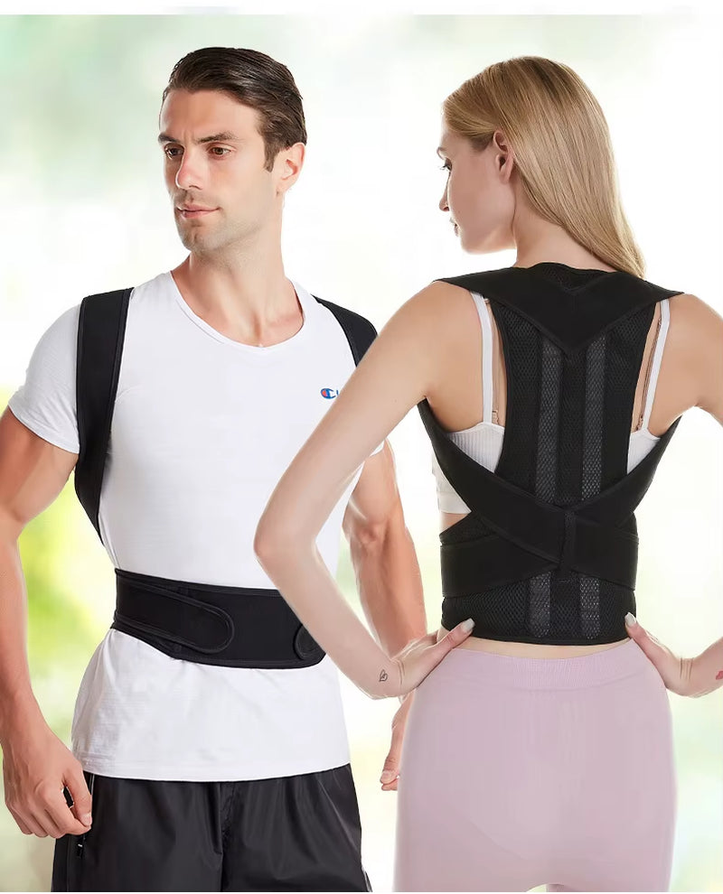 STRONG Support Breathable Clavicle Posture Support Brace Adjustable Back Posture Corrector for Adult